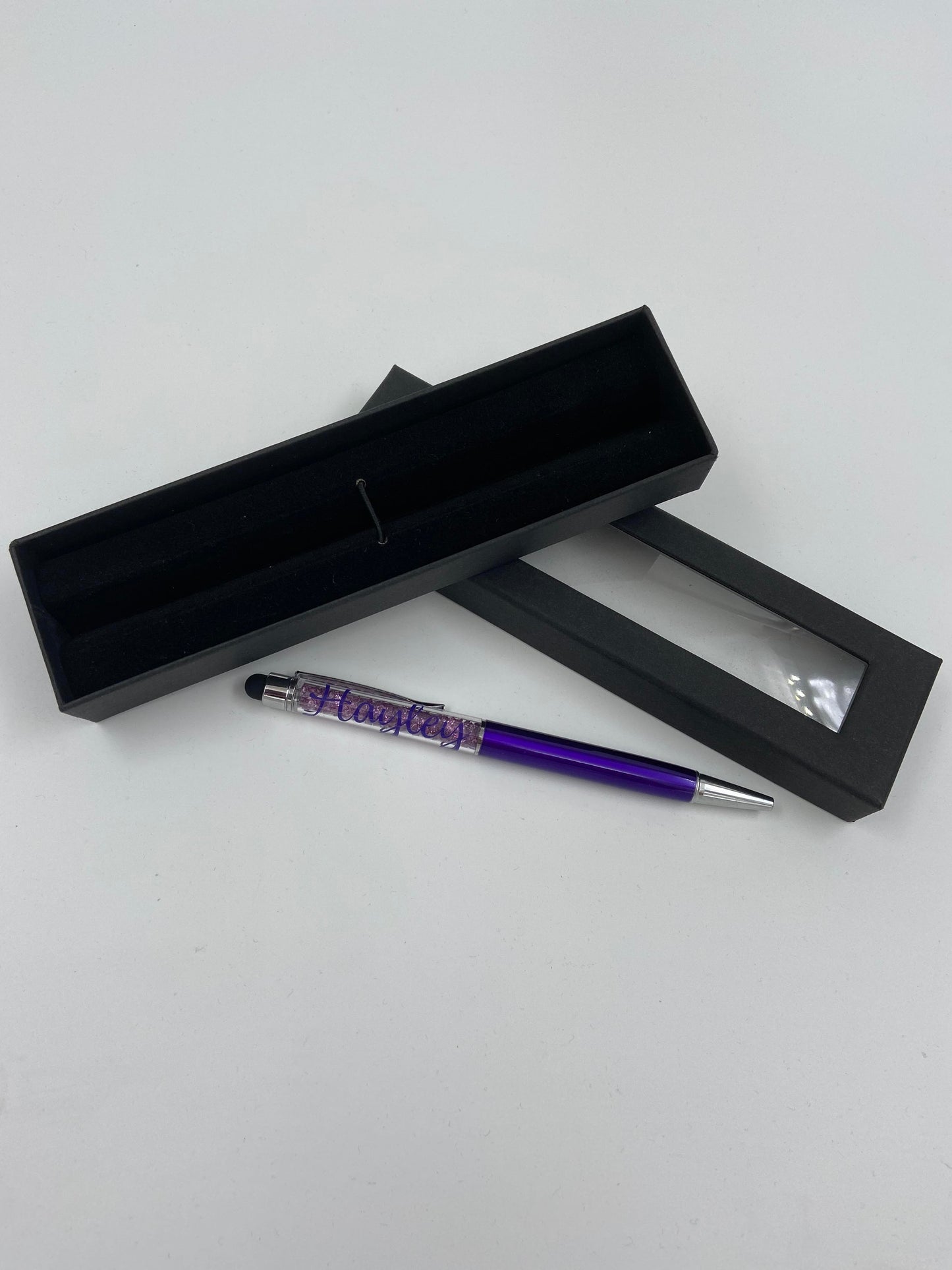 Personalised Pen Teachers Wedding Mothers day Gift Crystal pen with Stylus With Gift Box