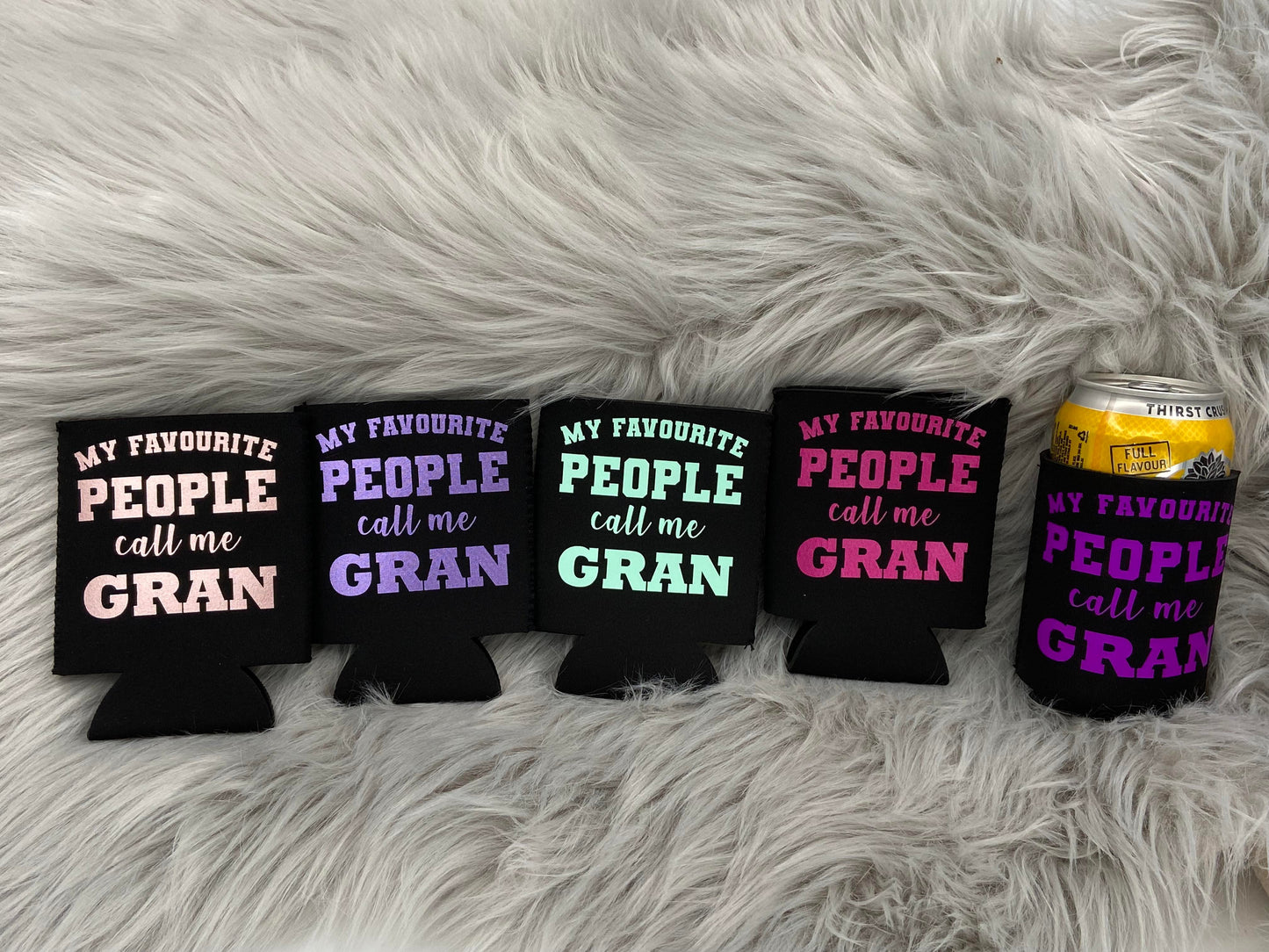 My Favourite People call me GRAN Stubby Can Cooler Mothers day gift