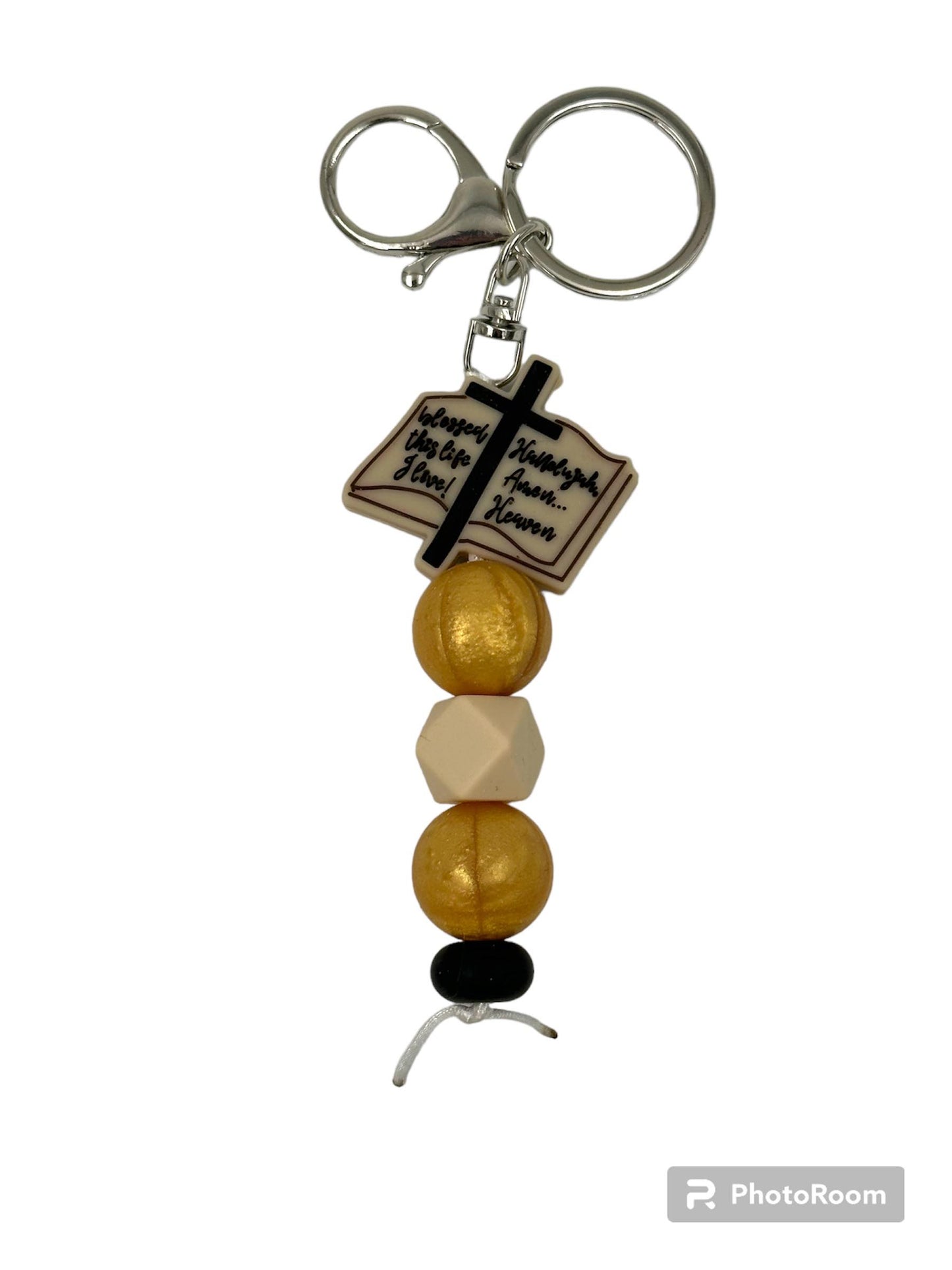 Bible-Inspired Silicone Beaded Keyrings Ready to Ship