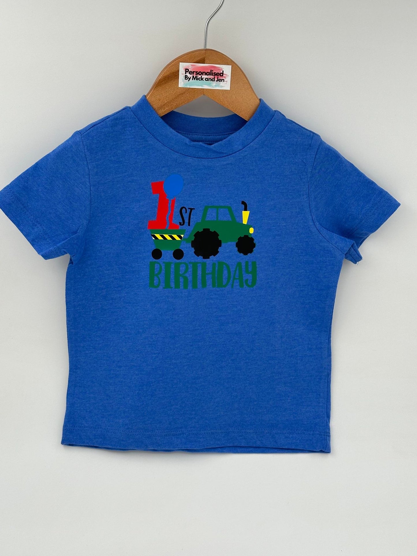 First Birthday Tractor T-shirt size 1 Boys