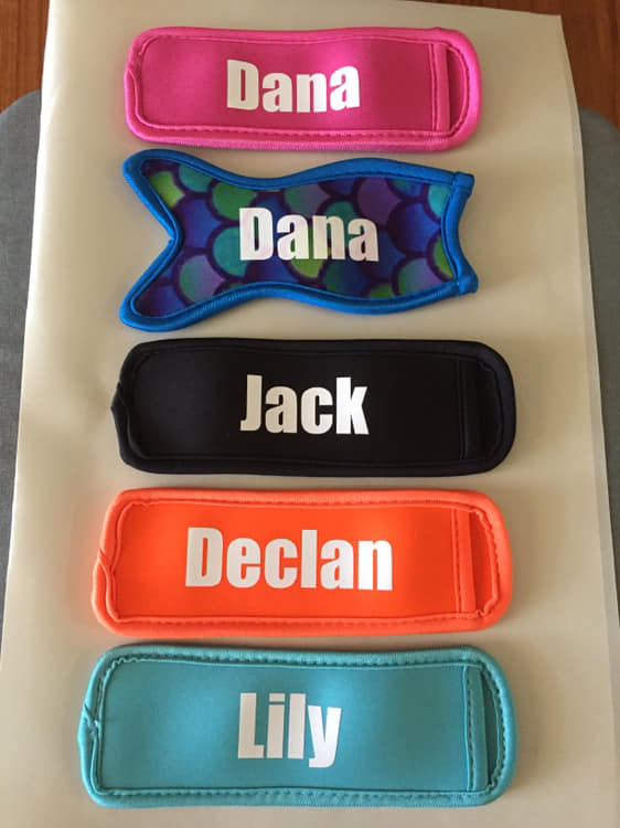 Personalised Mermaid Icy Pole Holders Ice Block Popsicle Zooper Dooper