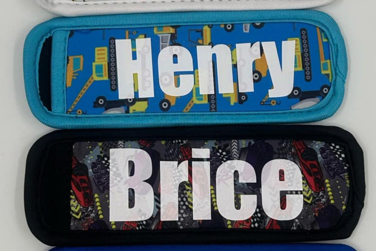 Personalised Boy Themed Patterned Icy Pole Holders Ice Block Popsicle Zooper Dooper