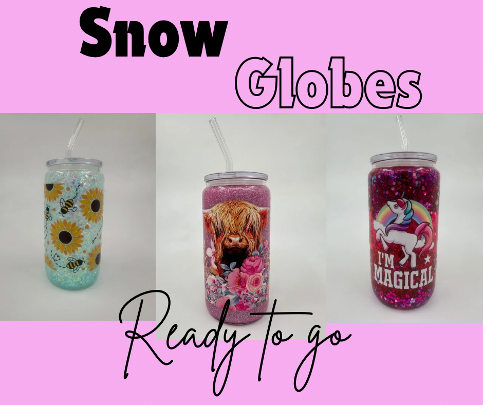 Snowglobes ready to go