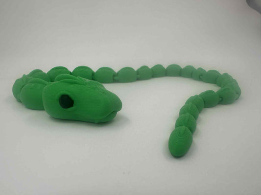 Snake with black eyes  3D printed