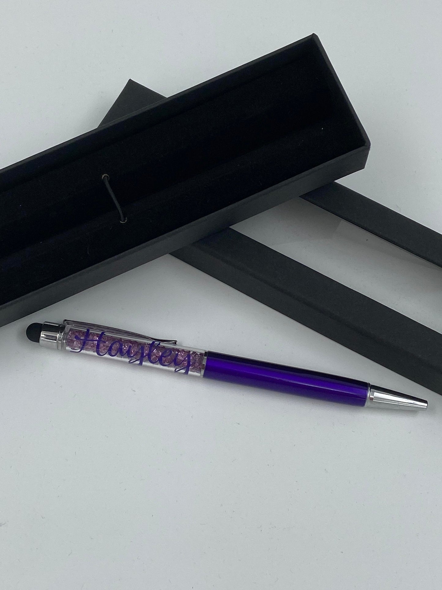 Personalised Pen Teachers Wedding Mothers day Gift Crystal pen with Stylus With Gift Box