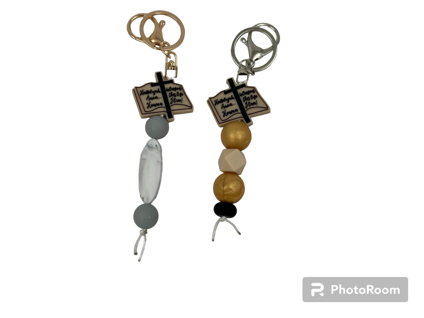 Bible-Inspired Silicone Beaded Keyrings Ready to Ship