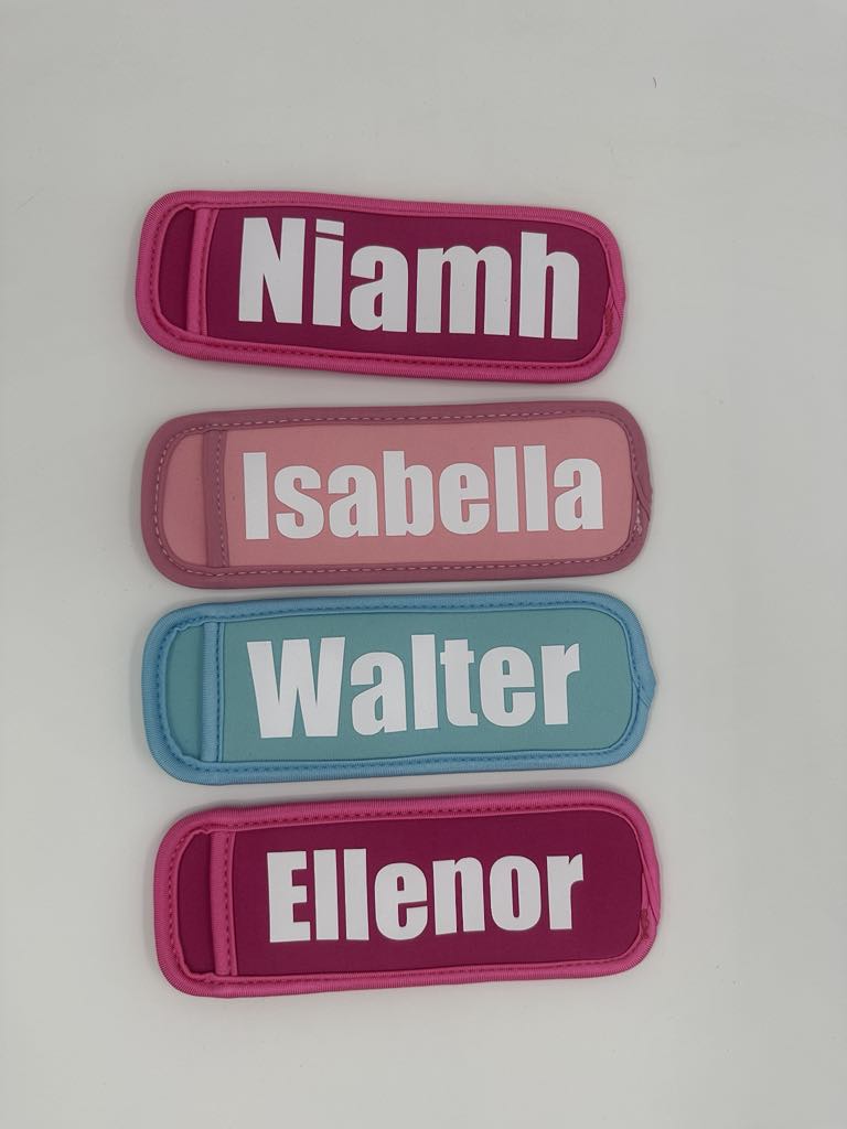 Personalised Icy Pole Holders Plain Coloured