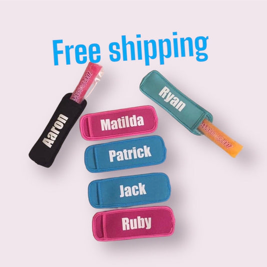 Personalised Icy Pole Holders Plain Coloured